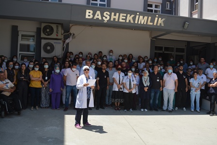 Aliağa Devlet Hastanesi Sağlık Çalışanlarından Konya'daki Saldırıya Kınama