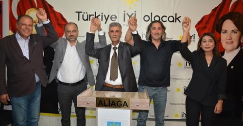 İYİ parti Aliağa'da Osman Moğolkoç'ta adaylığını açıkladı