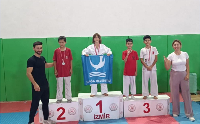 Aliağalı Karatecilerden 10 Madalya Birden