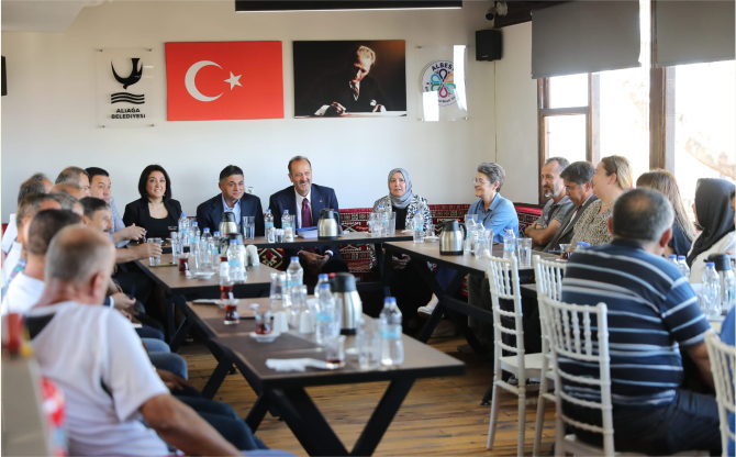 Tamer Osmanağaoğlu, Aliağa'da Ziyaret Programı Gerçekleştirdi