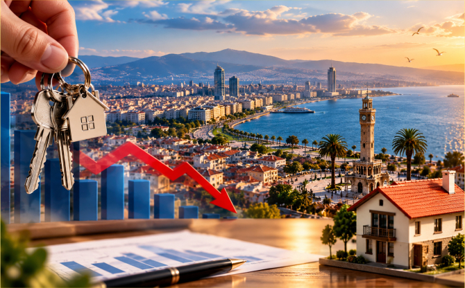 İzmir'de konut satışları %14,9 oranında azaldı