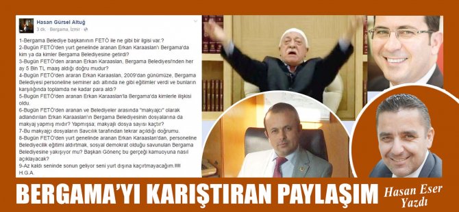 Bergama'yı Karıştıran Paylaşım