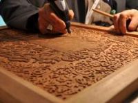 Ahşap oyma hat sanatı sergisi...