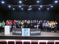 Aliağa’da Orman Yangınlarıyla Mücadele Eden Personele Teşekkür Belgesi